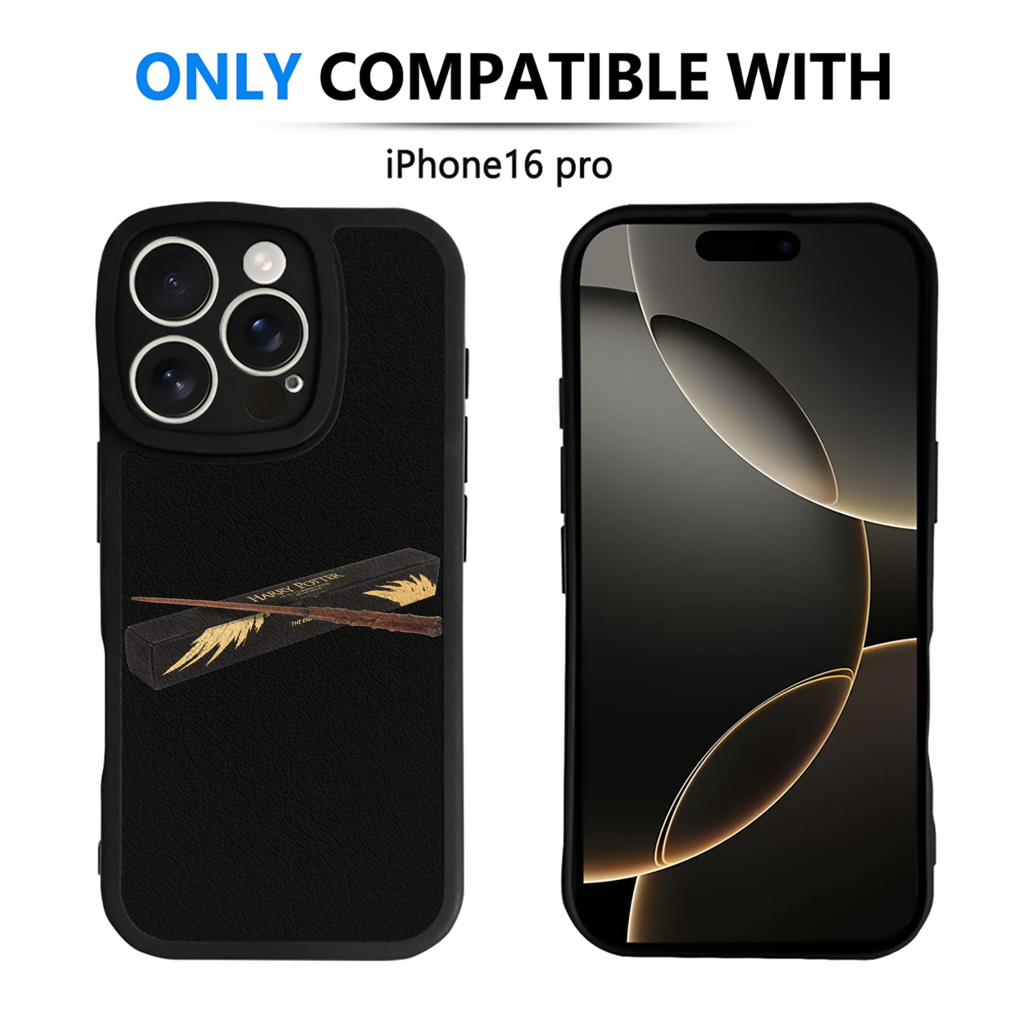 （画像用） Harry Potter ハリー・ポッターシリーズ 【iPhone 16シリーズ対応】シリコンスマホケース（レザー調） 材質：シリコン